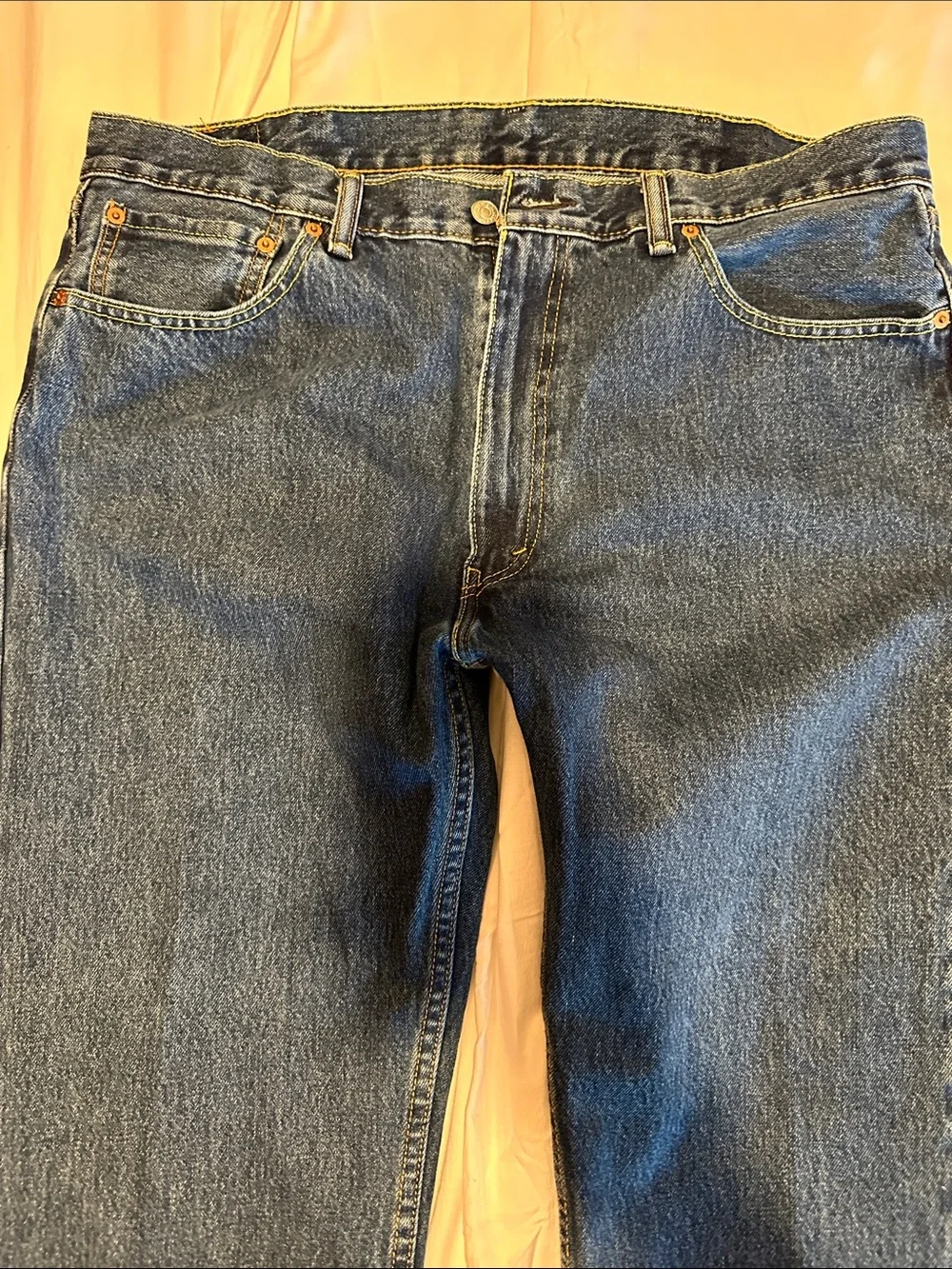 Classic Straight Fit Men’s Jeans in Dark Blue